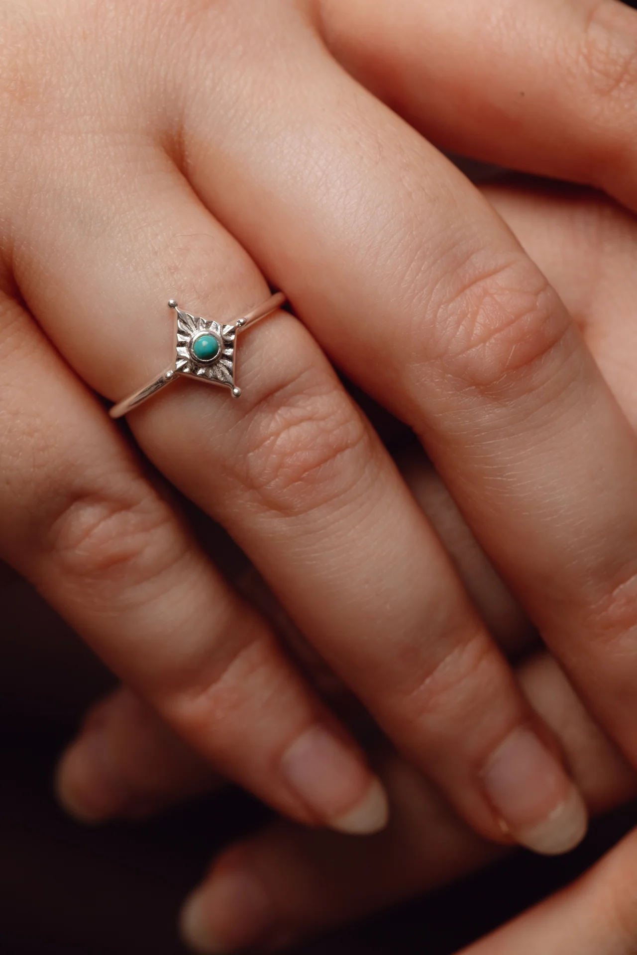 Aerith Turquoise Silver Ring