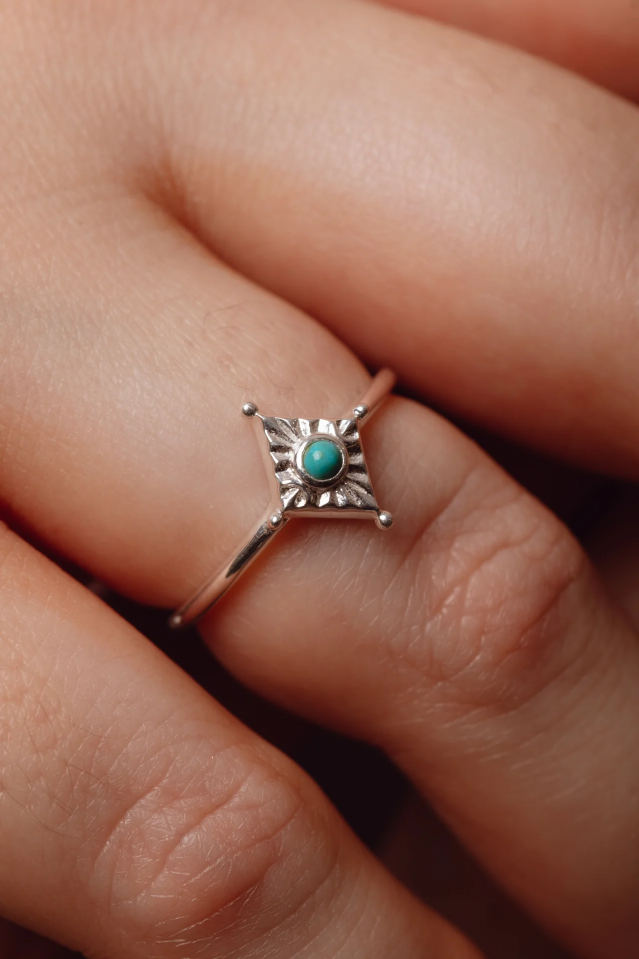 Aerith Turquoise Silver Ring - Image 2
