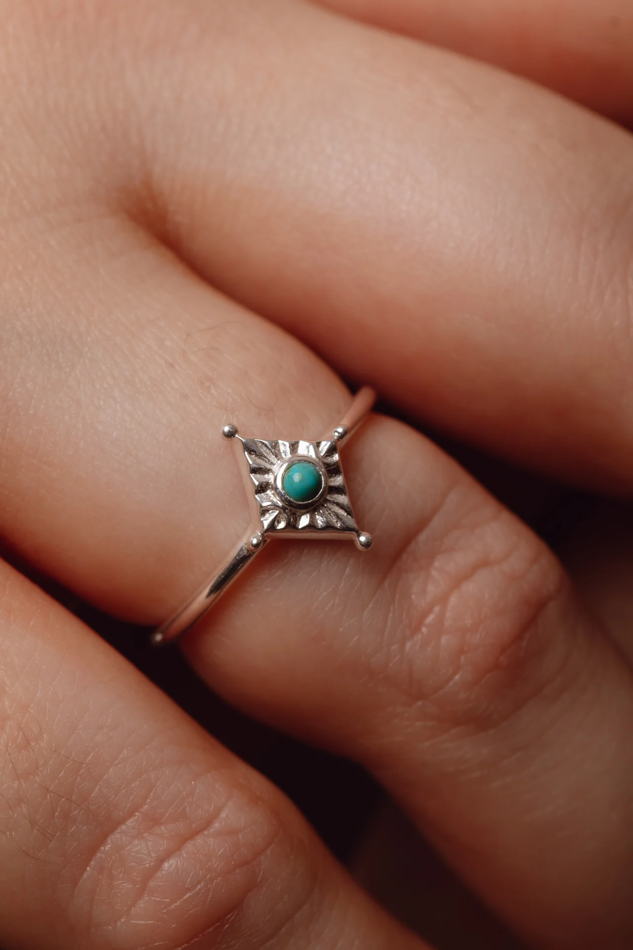 Aerith Turquoise Silver Ring - Image 3