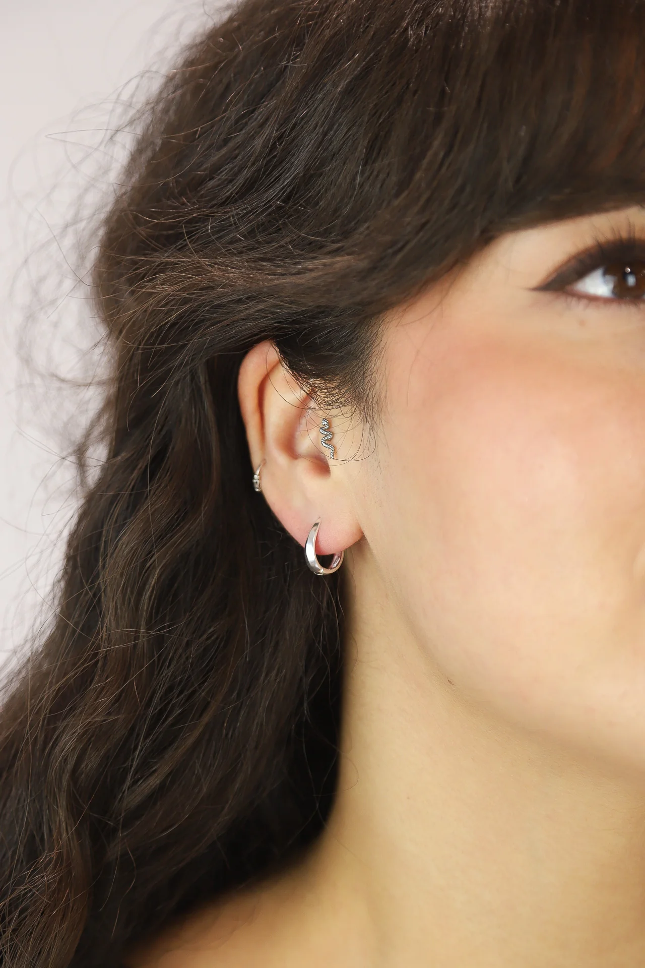Amaya Silver Hoops - Image 4