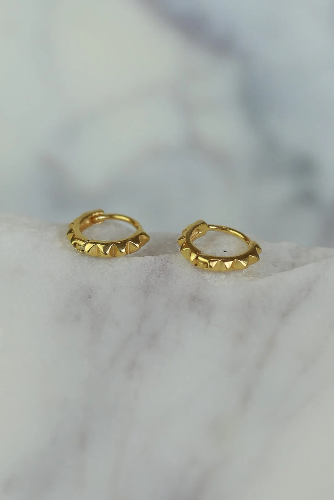 Blade Gold Hoops - Image 2