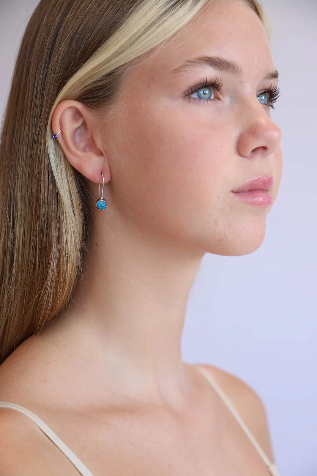 Kalia Blue Turquoise Earrings - Image 2