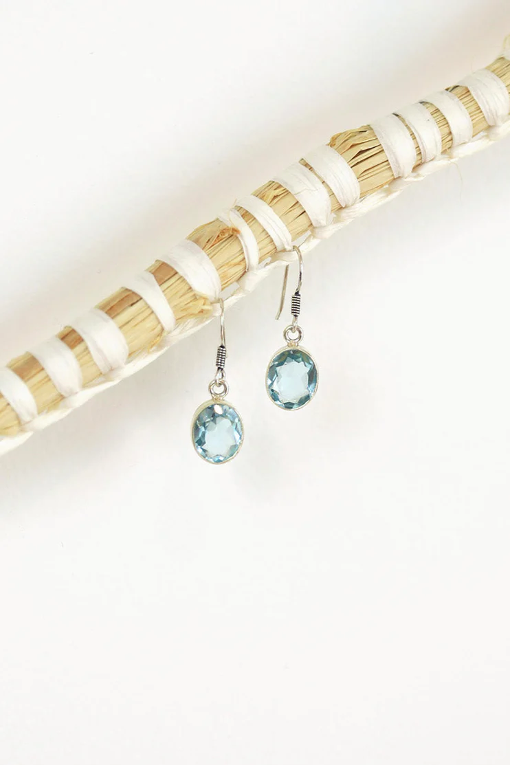Blue Topaz Lula Earrings - Image 2