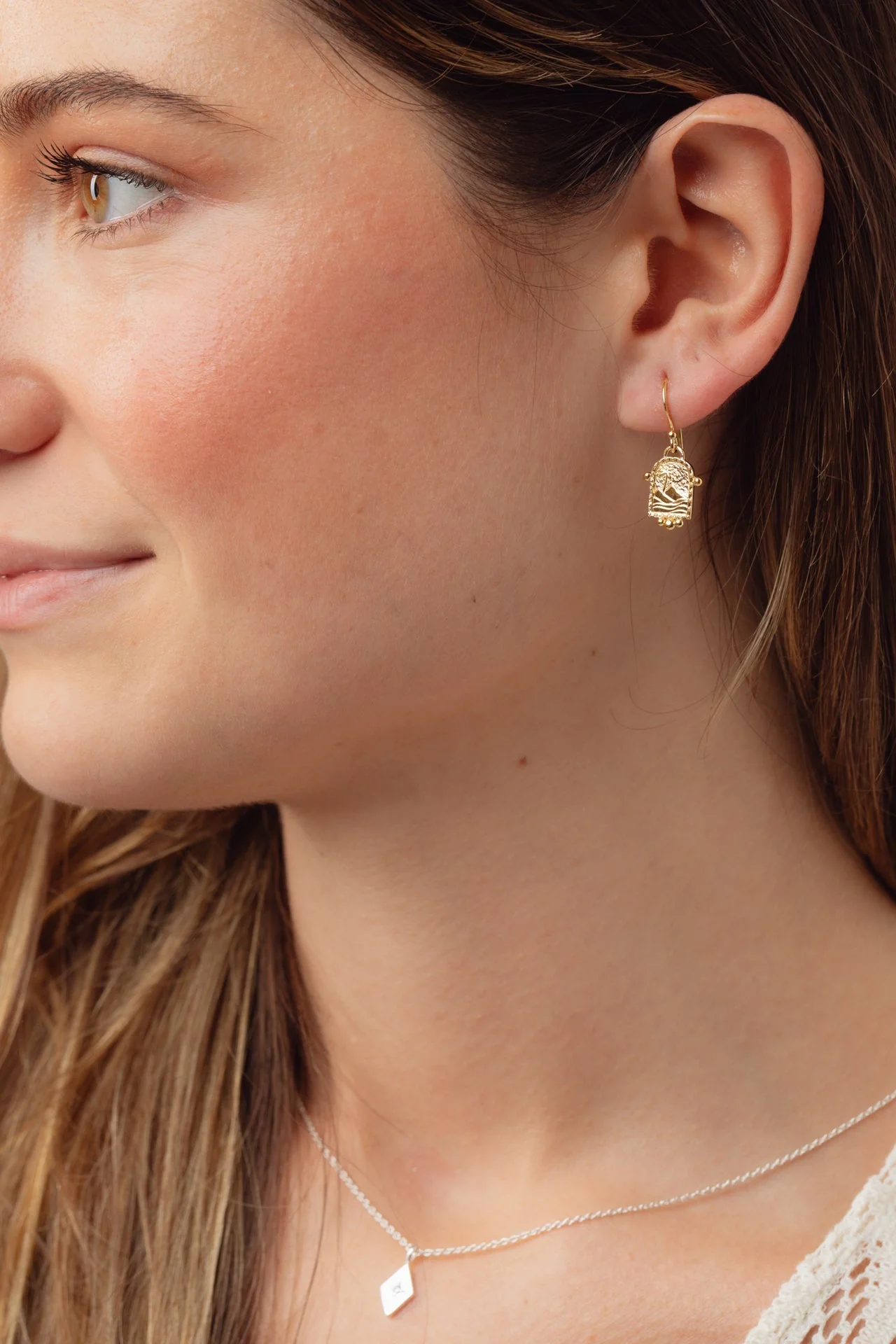 Mirage Gold Earrings - Image 2