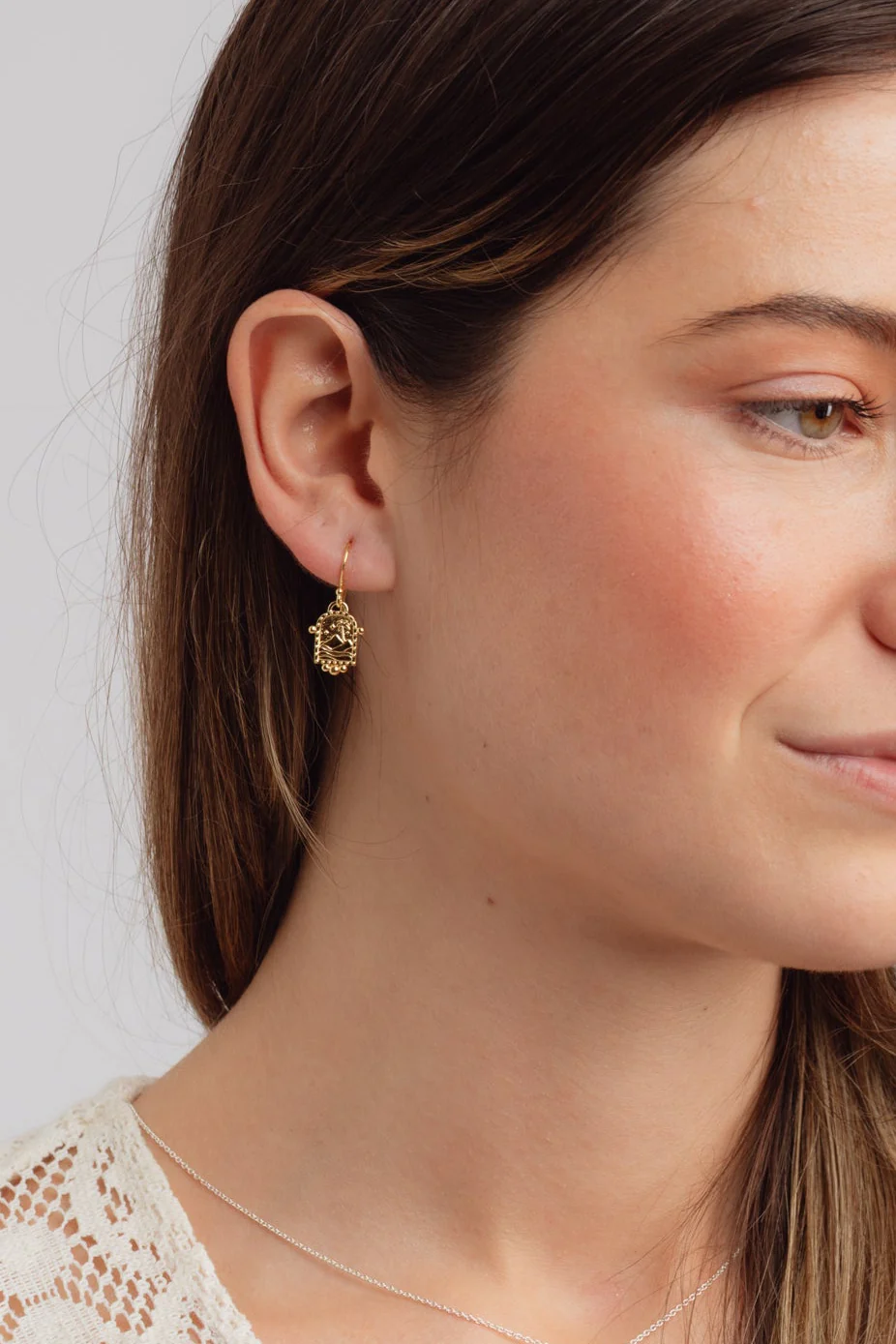 Mirage Gold Earrings - Image 3