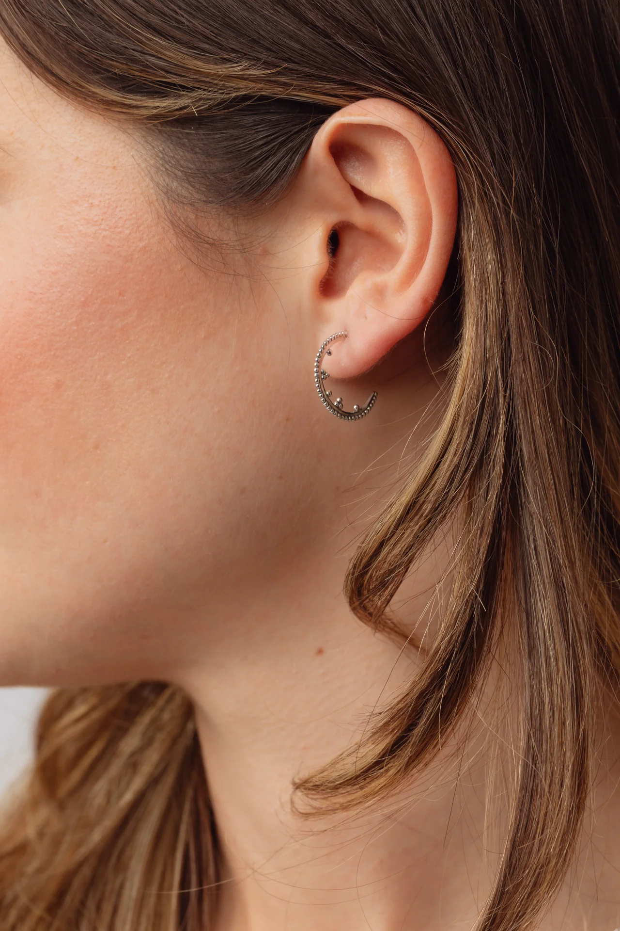 Tippia Silver Hoops - Image 2