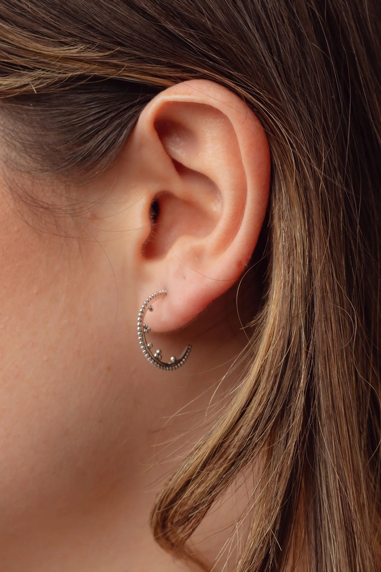 Tippia Silver Hoops - Image 3