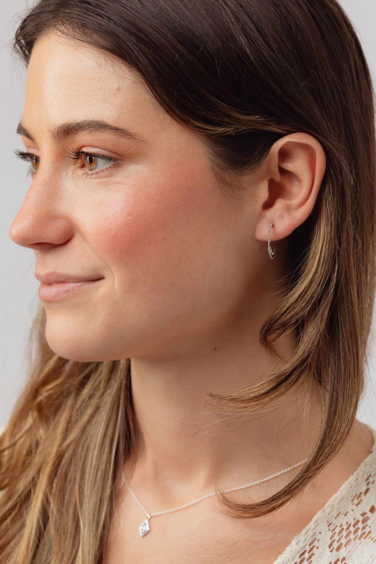 Tippia Silver Hoops - Image 4