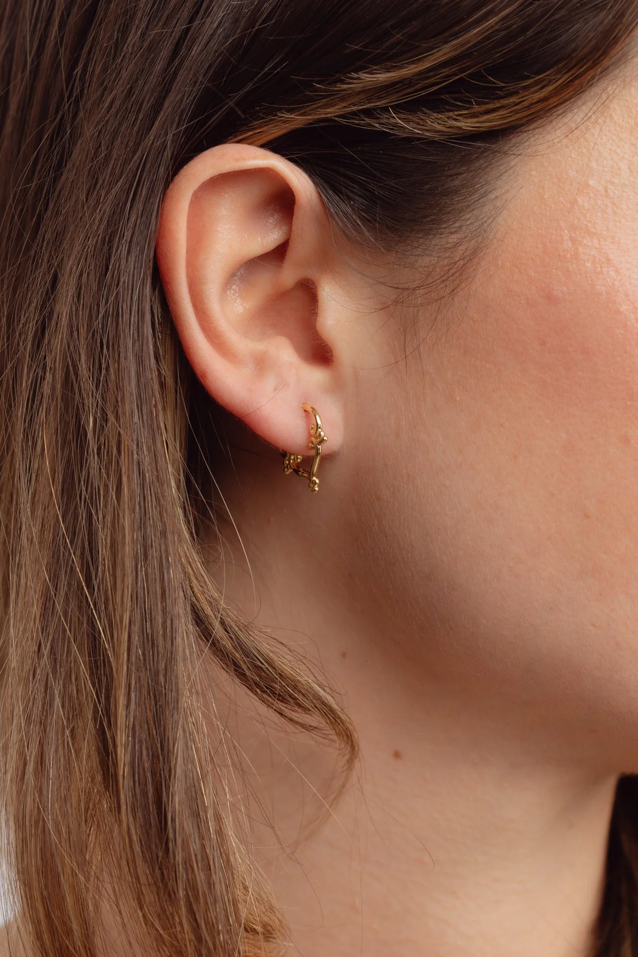 Kaeli Tribal Gold Hoops - Image 5