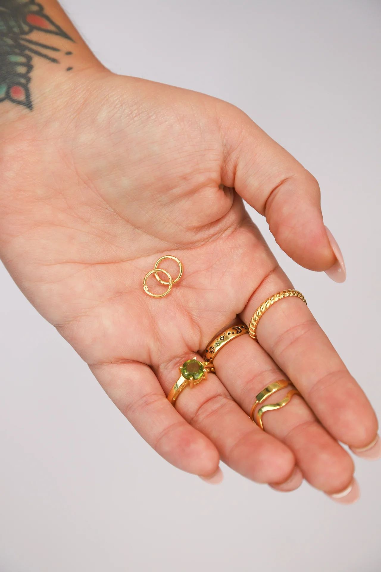 Estele Gold Hoops - Image 2