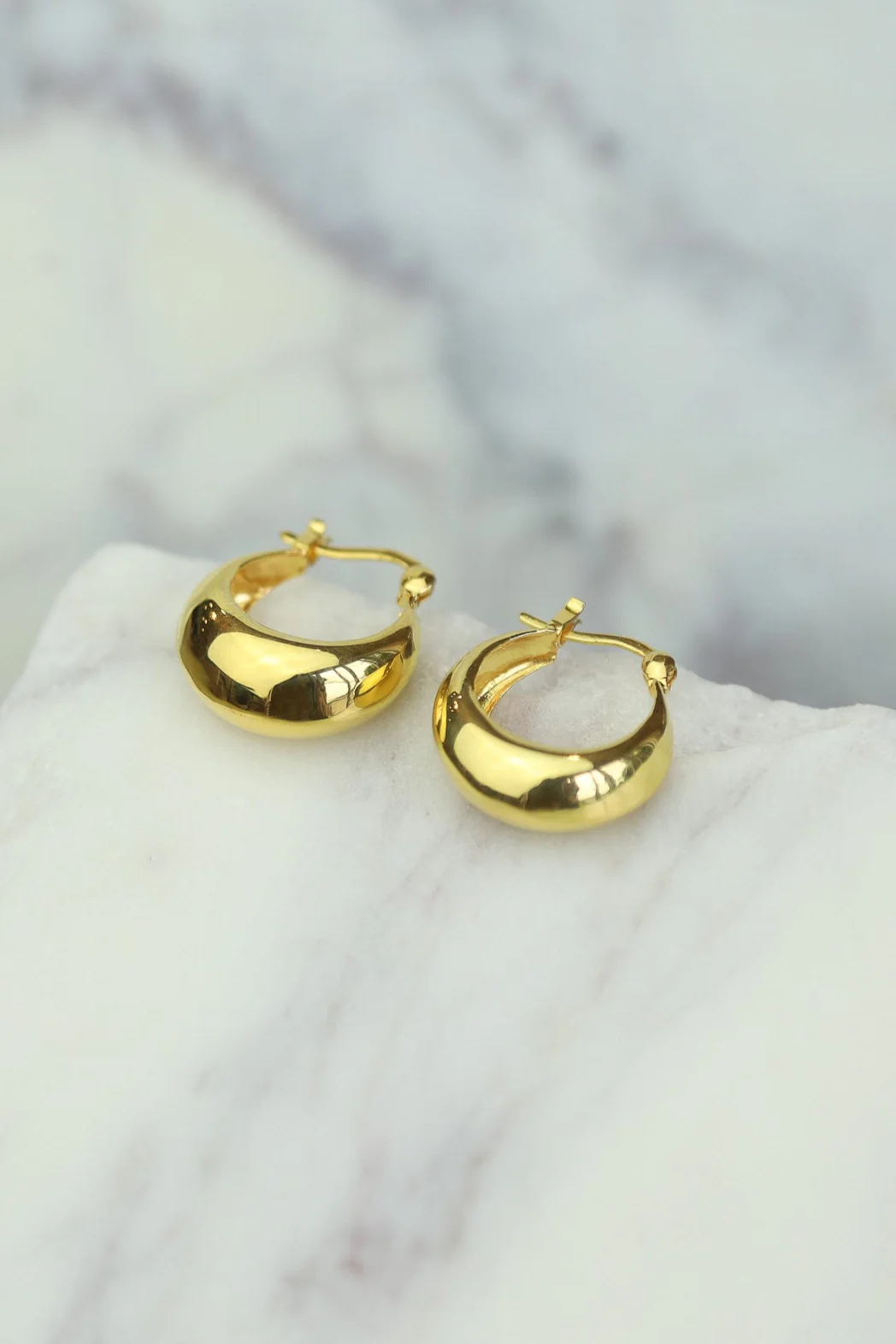 Gold Dian Hoops - Image 2