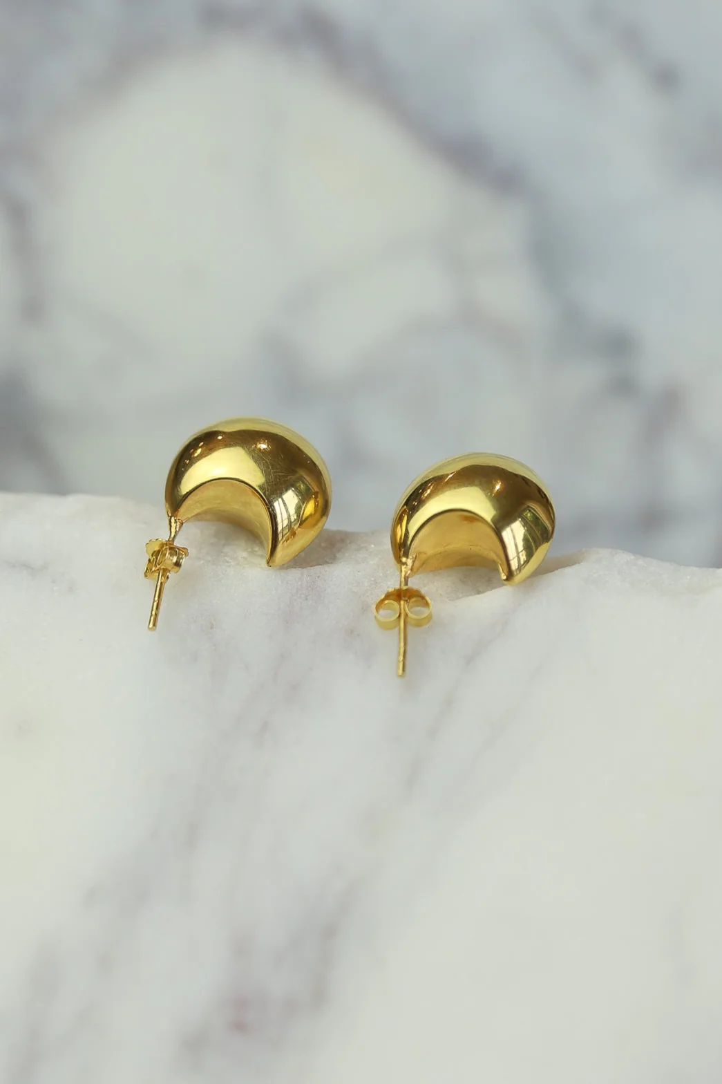 Gold Jali Earrings - Image 2