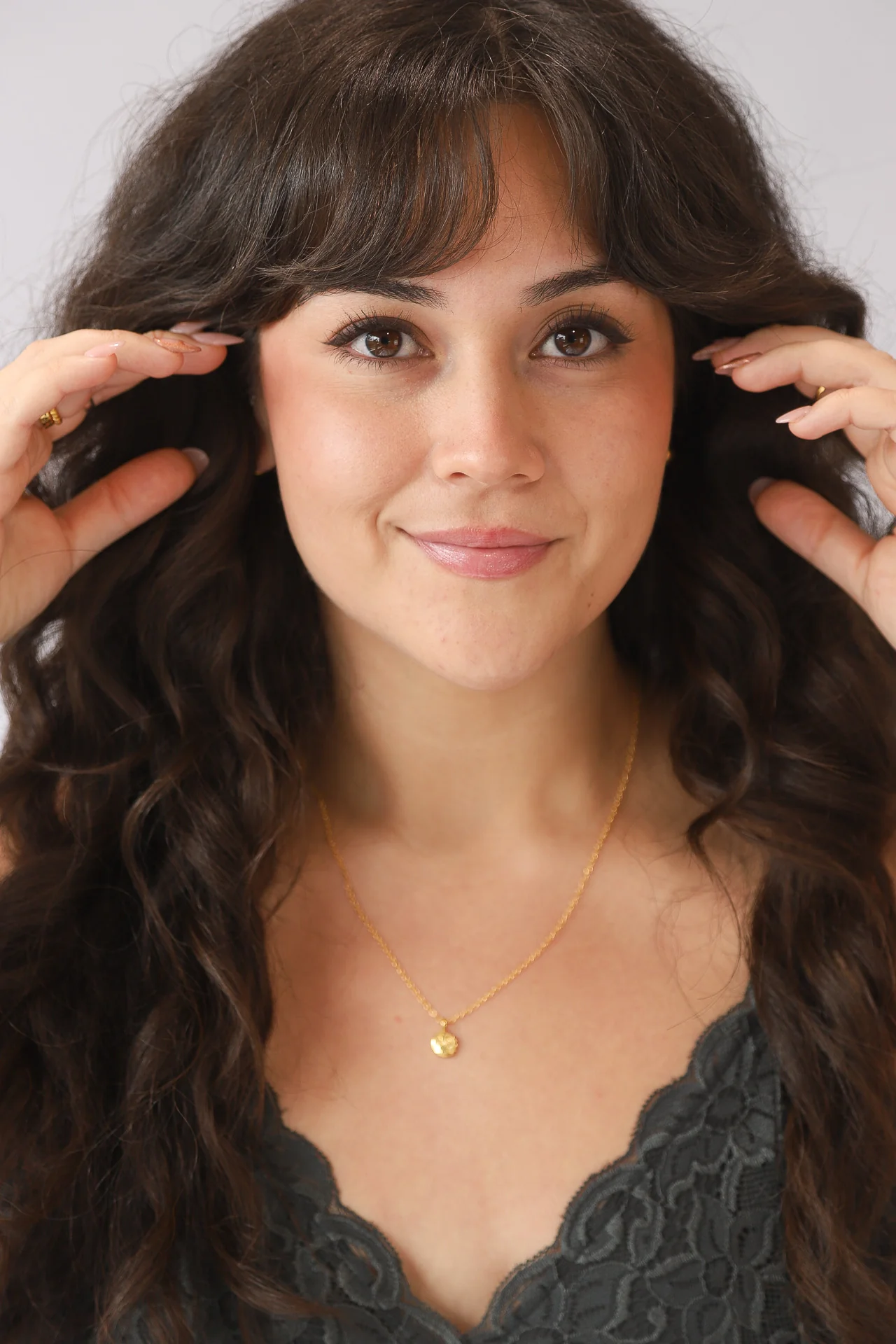 Gold Sun and Moon Necklace - Image 4