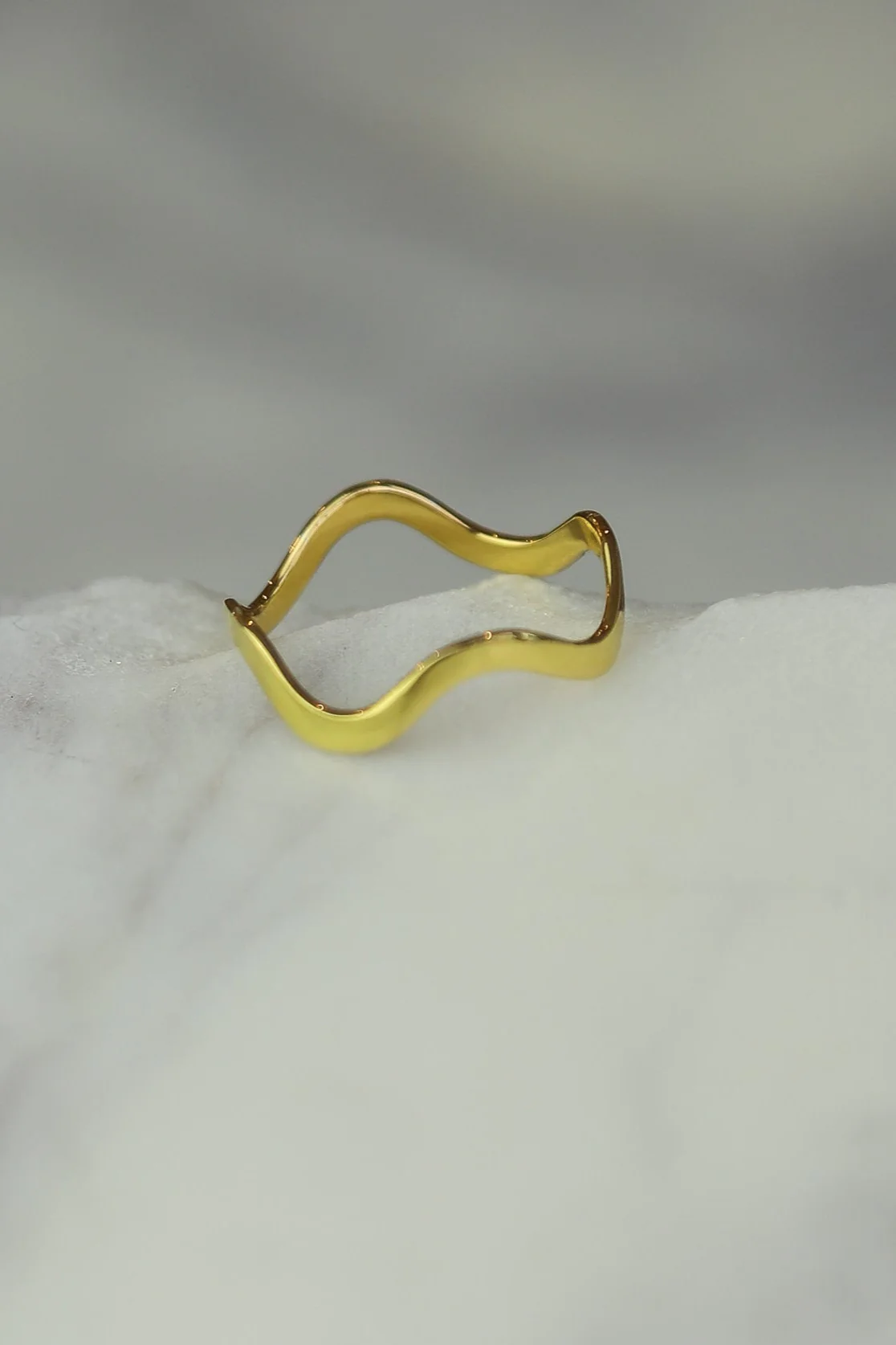 Gold Wave Ring