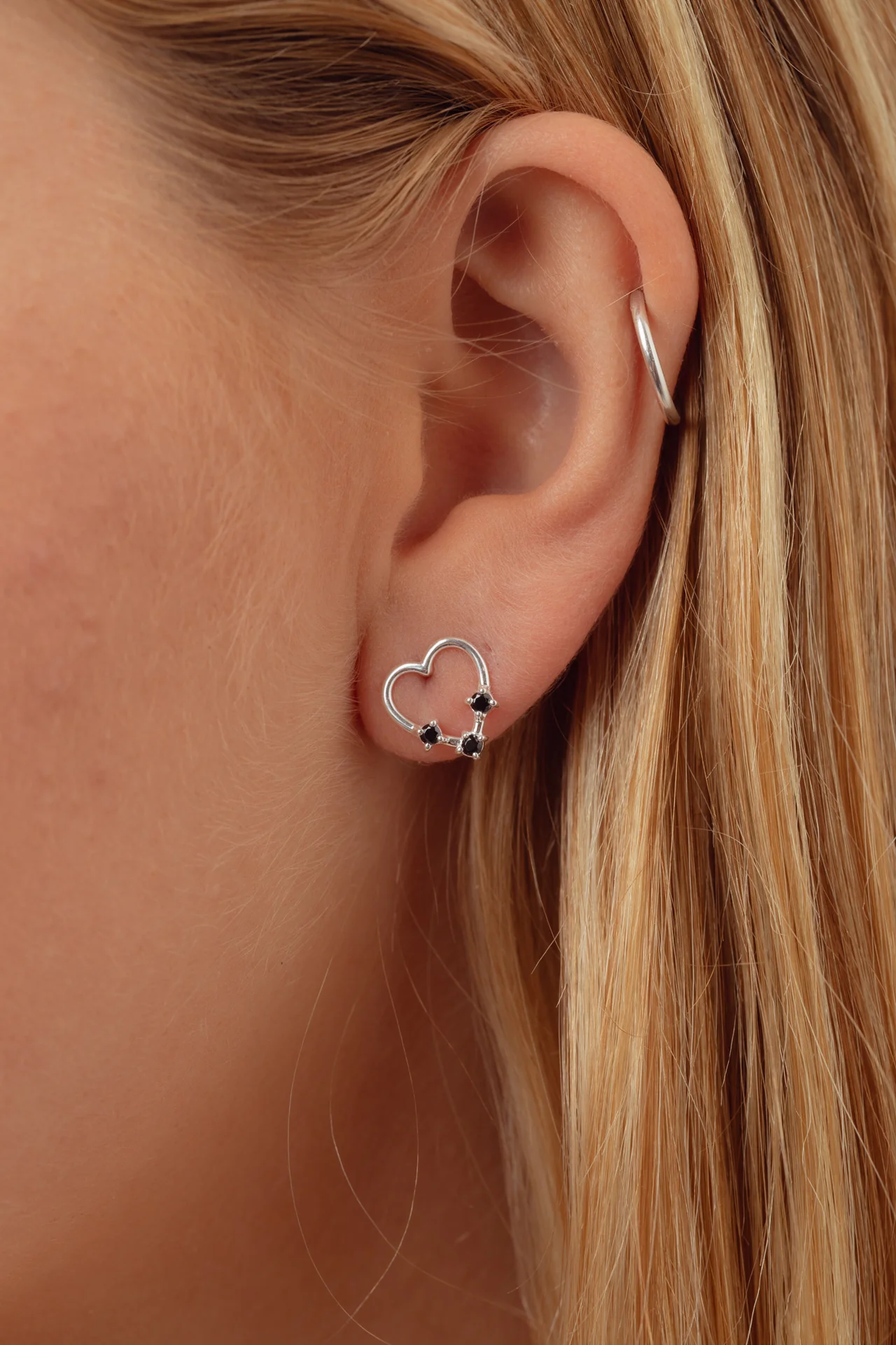 Heartley Trio Silver Studs - Image 3
