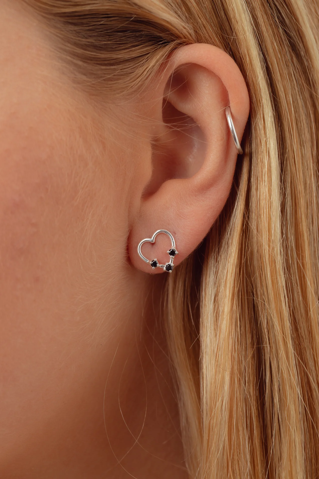 Heartley Trio Silver Studs - Image 4