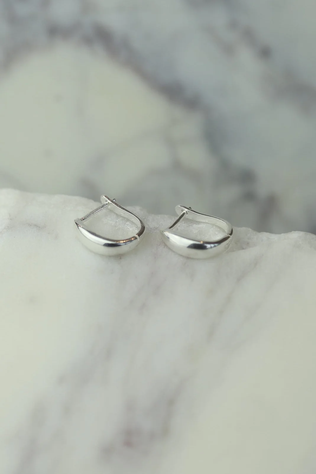 Jianna Silver Hoops - Image 2