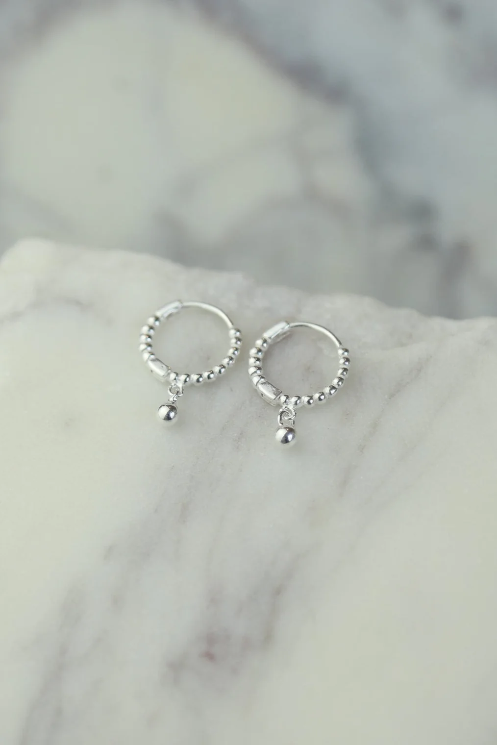 Marinela Silver Hoops