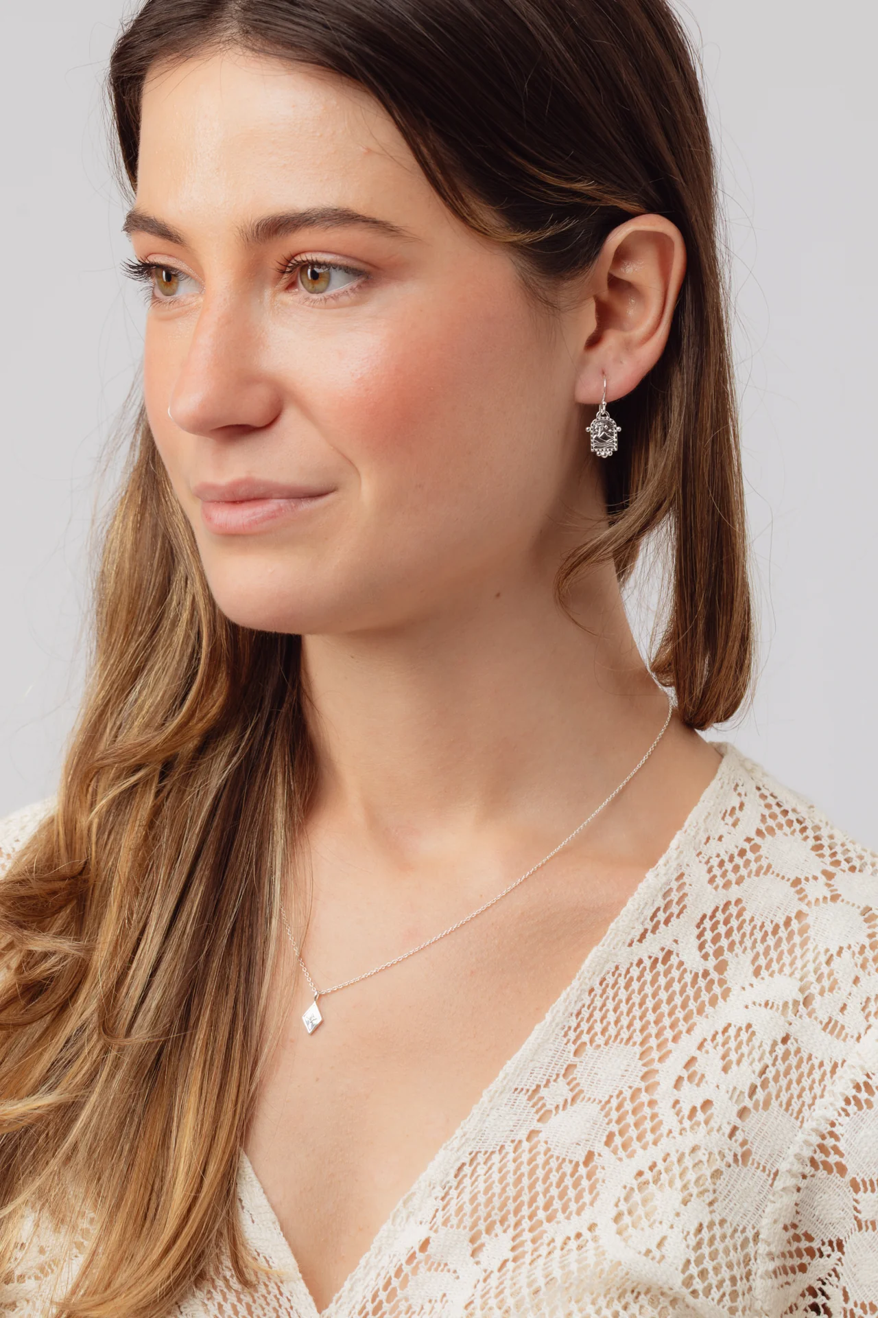 Mirage Silver Earrings - Image 2