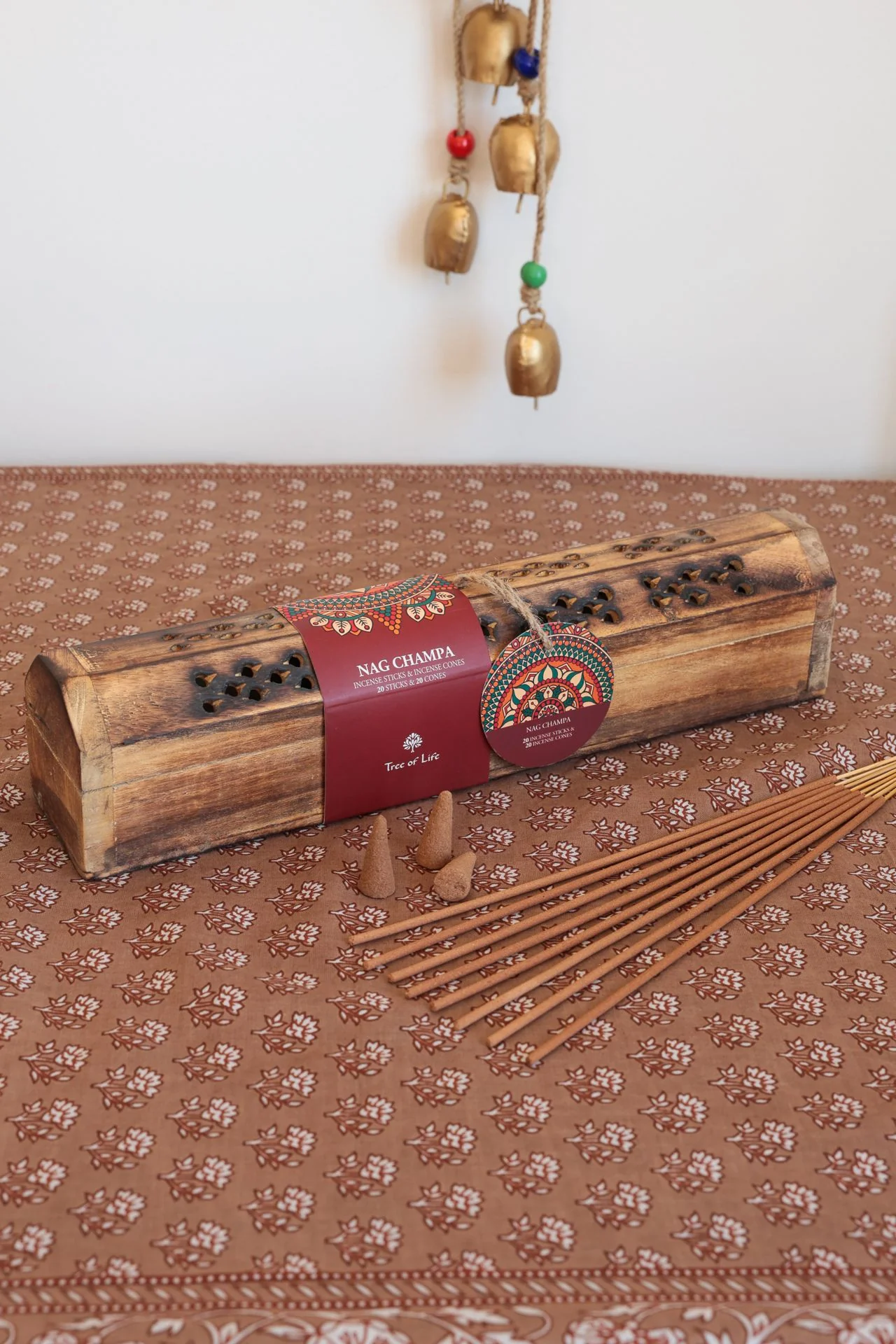 Nag Champa Wooden Incense Box - Image 2