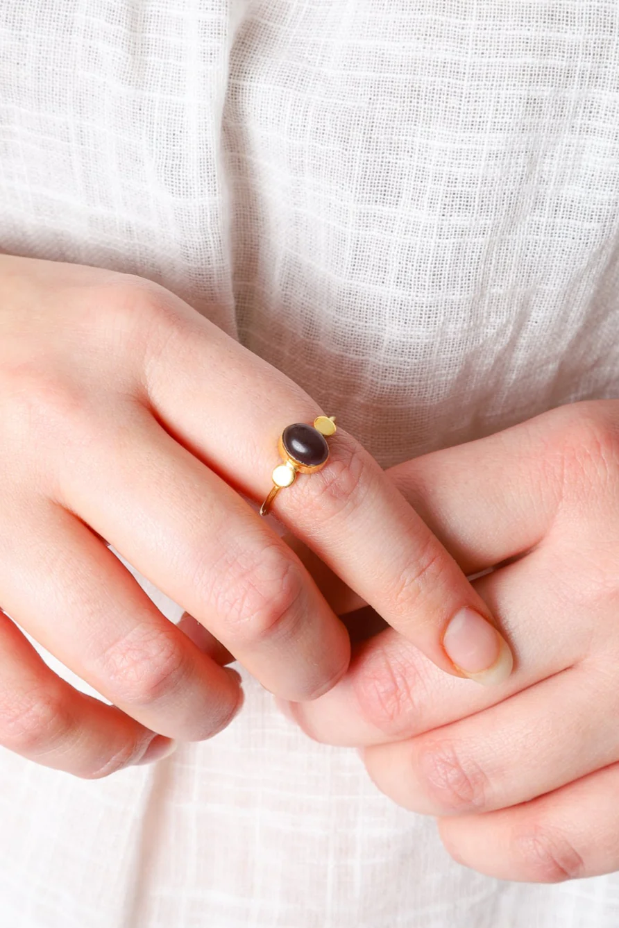 Gold Amethyst Edna Ring - Image 2