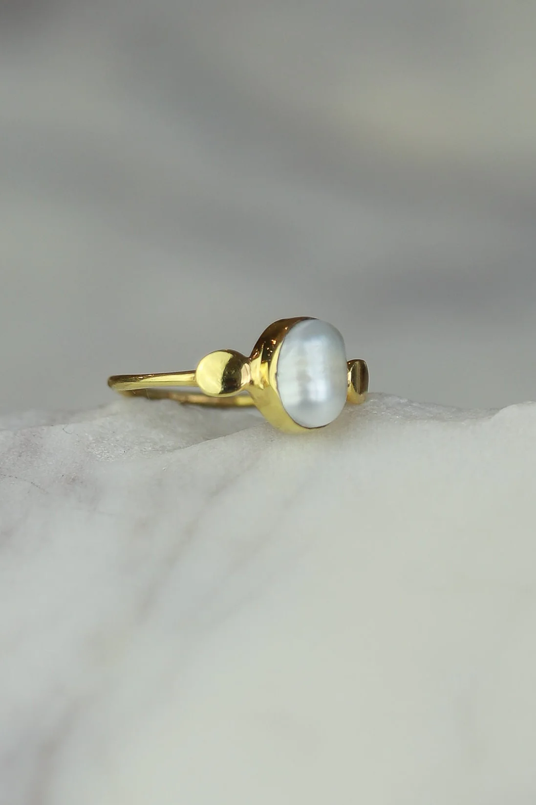 Gold Pearl Edna Ring - Image 2