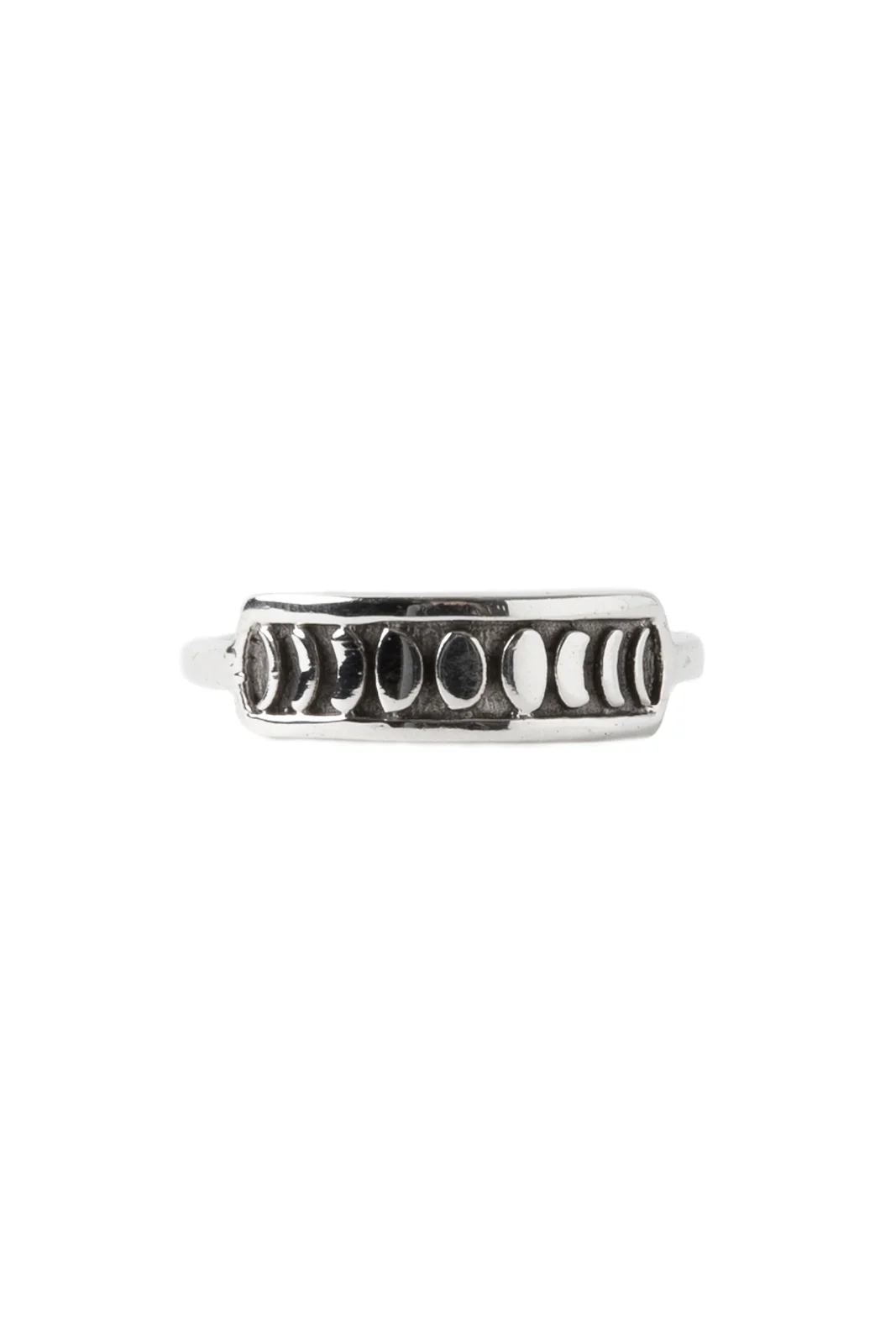 Half Banded Moon Ring - Image 2