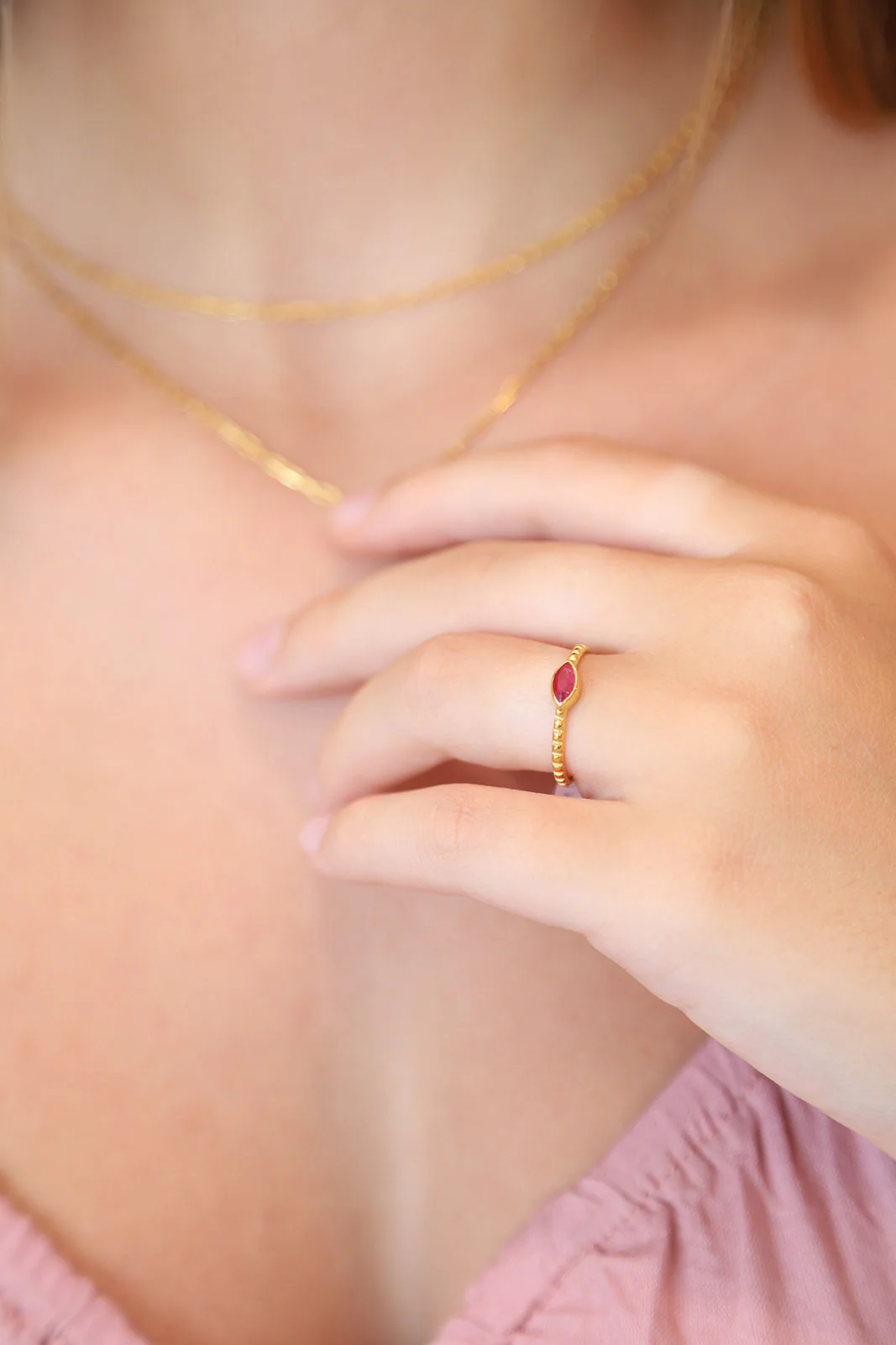 Oli Ruby Tiny Ring - Image 2