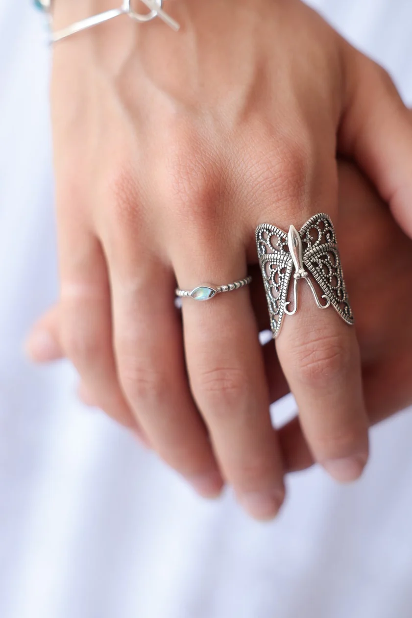 Paua Shell Oli Tiny Ring