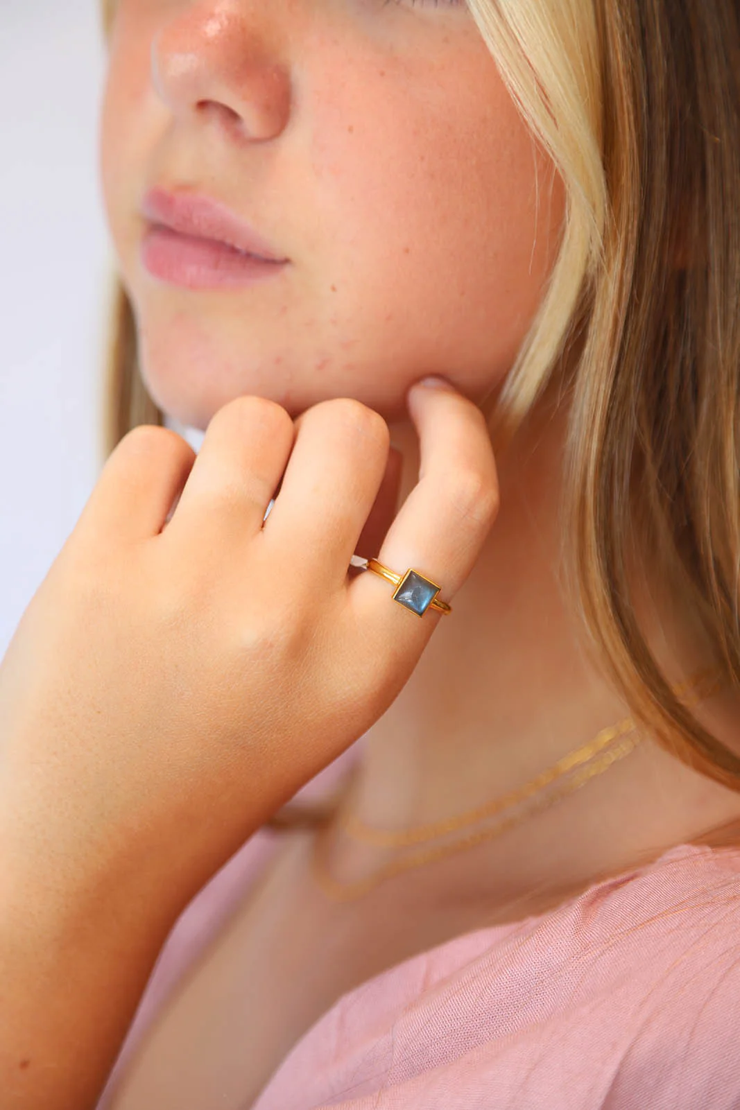 Gold Labradorite Jolie Ring