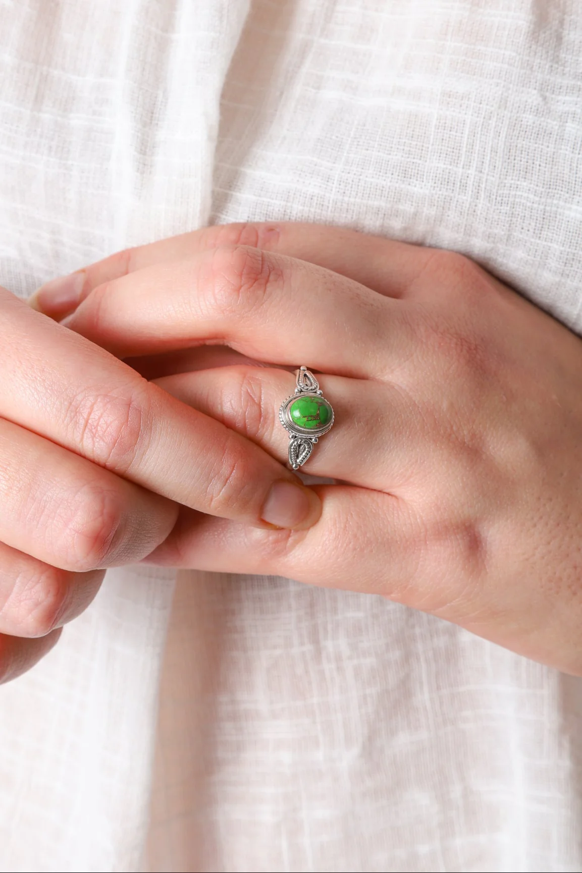 Green Turquoise Jacinta Ring - Image 2