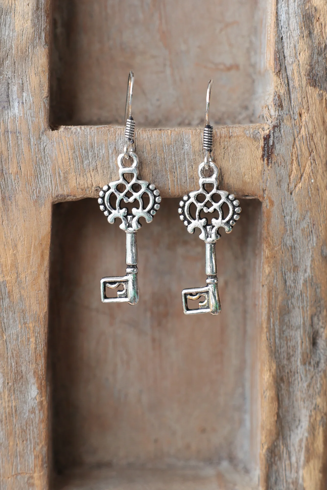Ornate Key Earrings