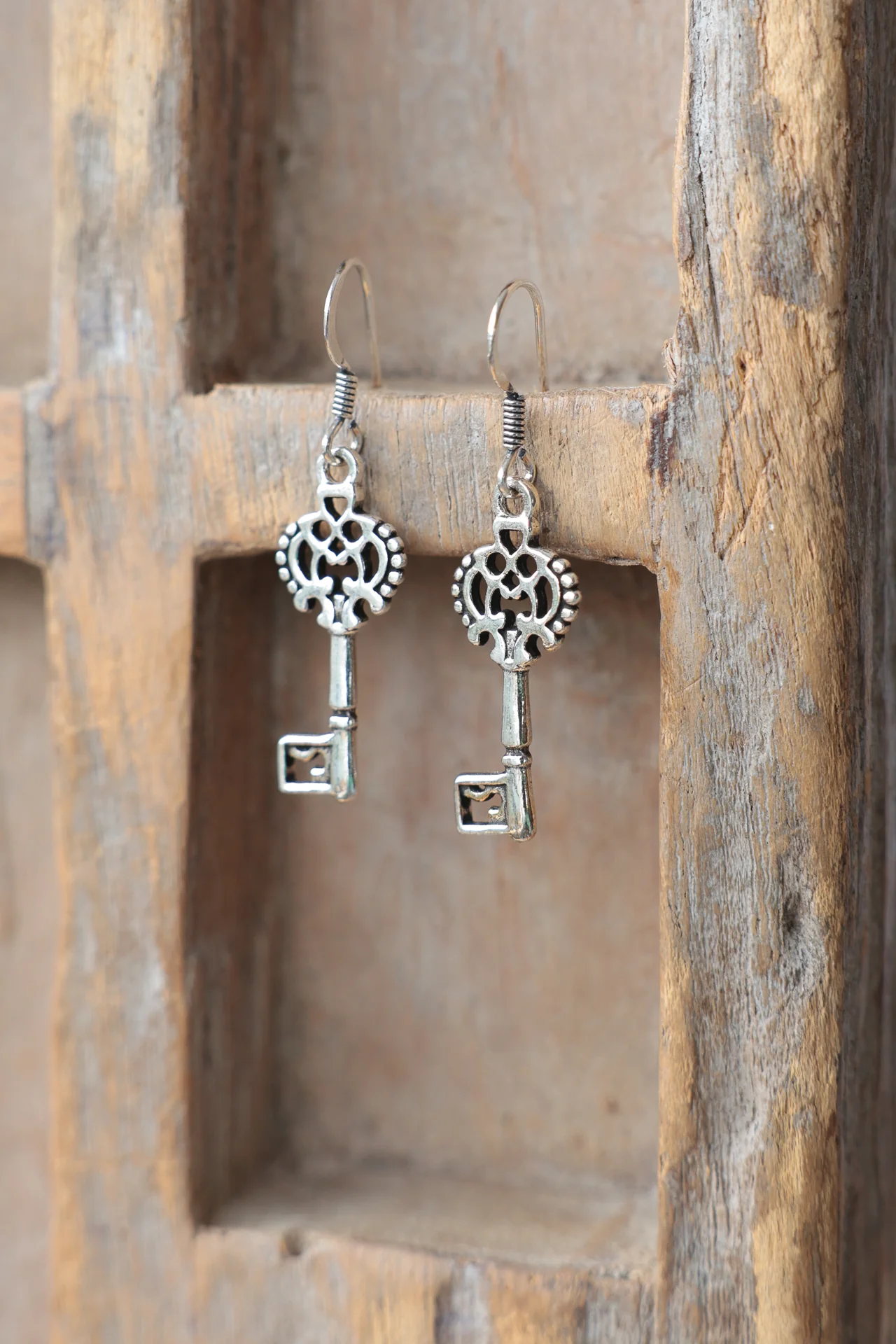 Ornate Key Earrings - Image 2