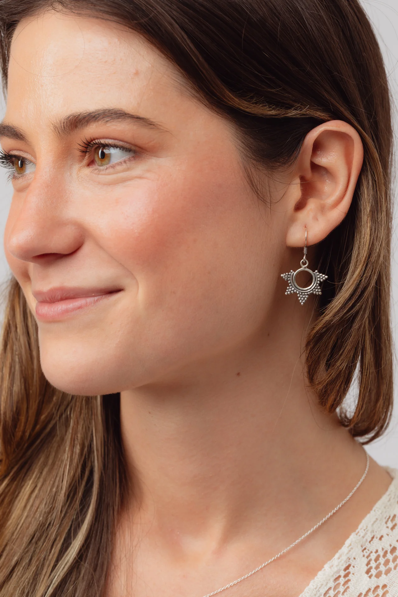 Dotted Tribal Small Earrings - Image 2