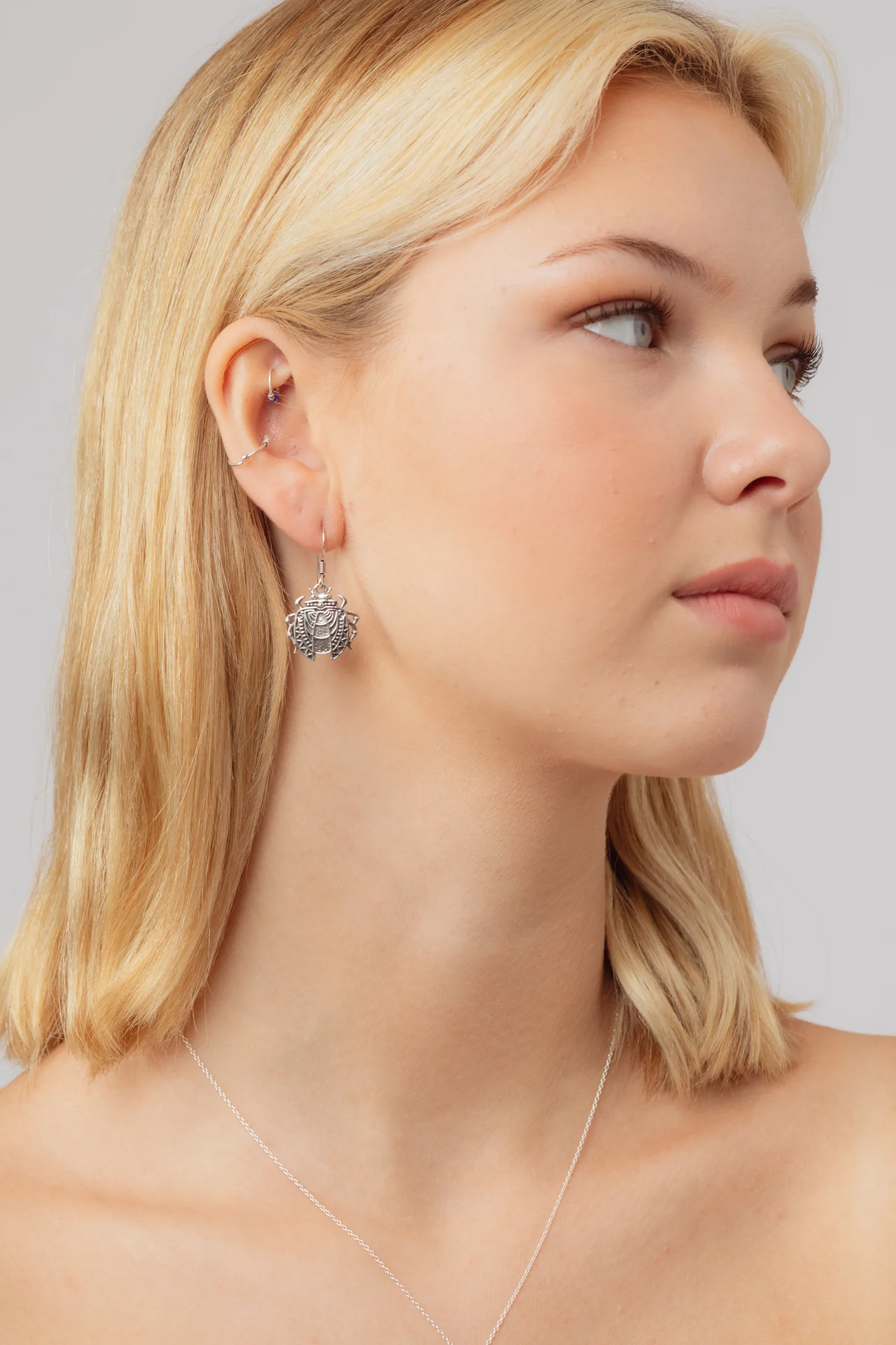 Scarab Beetle Earrings - Image 3