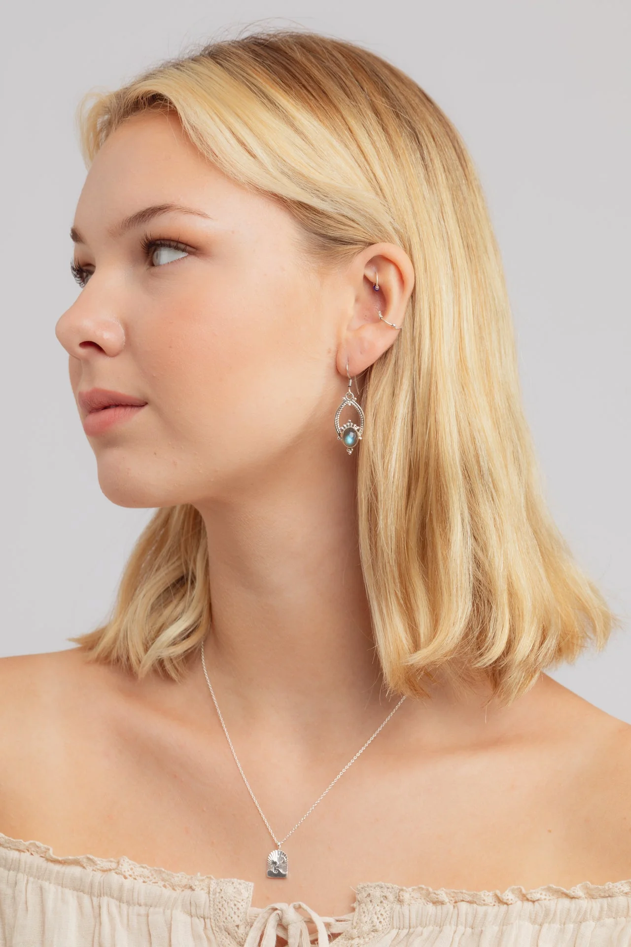 Yianna Ornate Labradorite Drops - Image 4