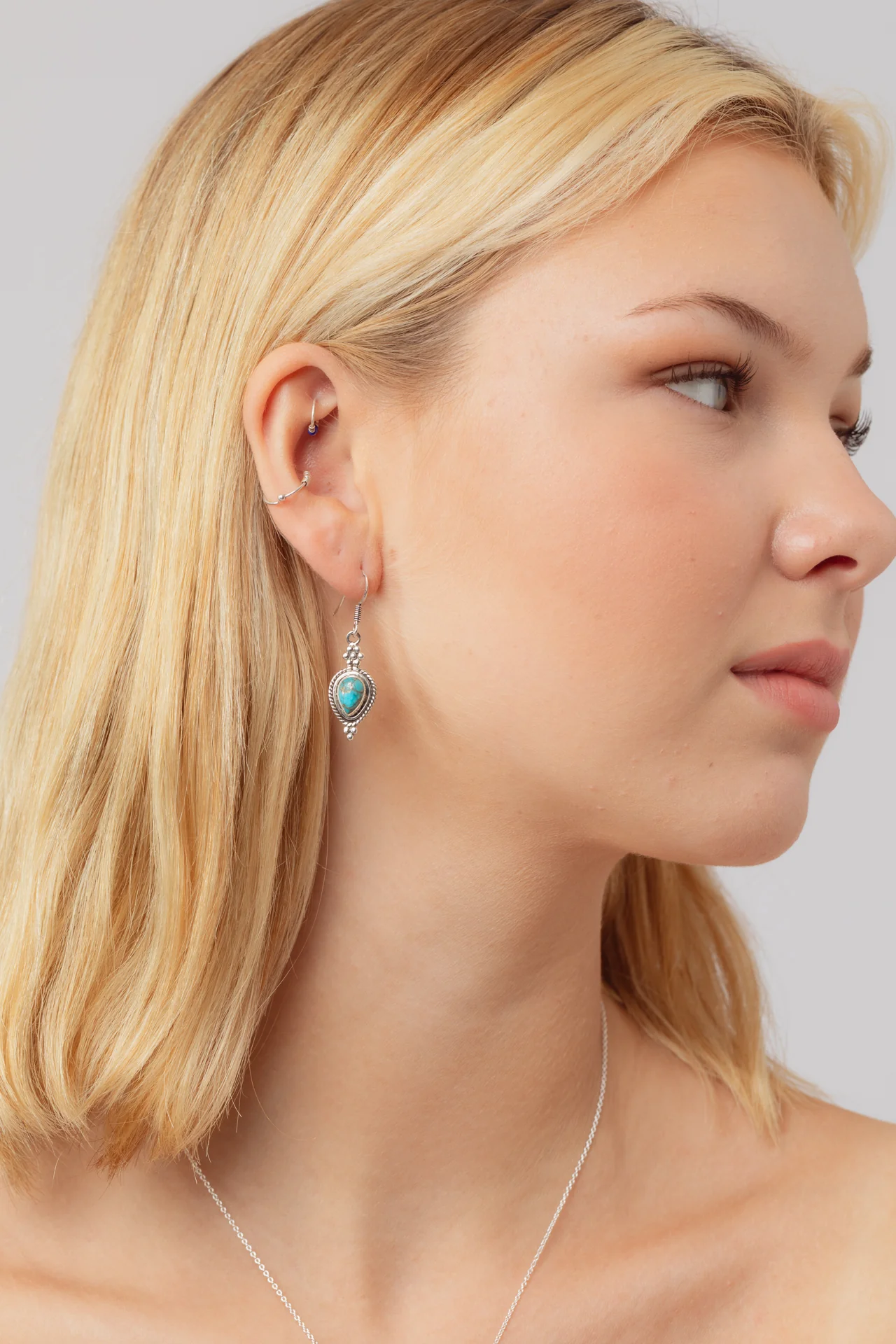 Siana Turquoise Delicate Teardrops - Image 4