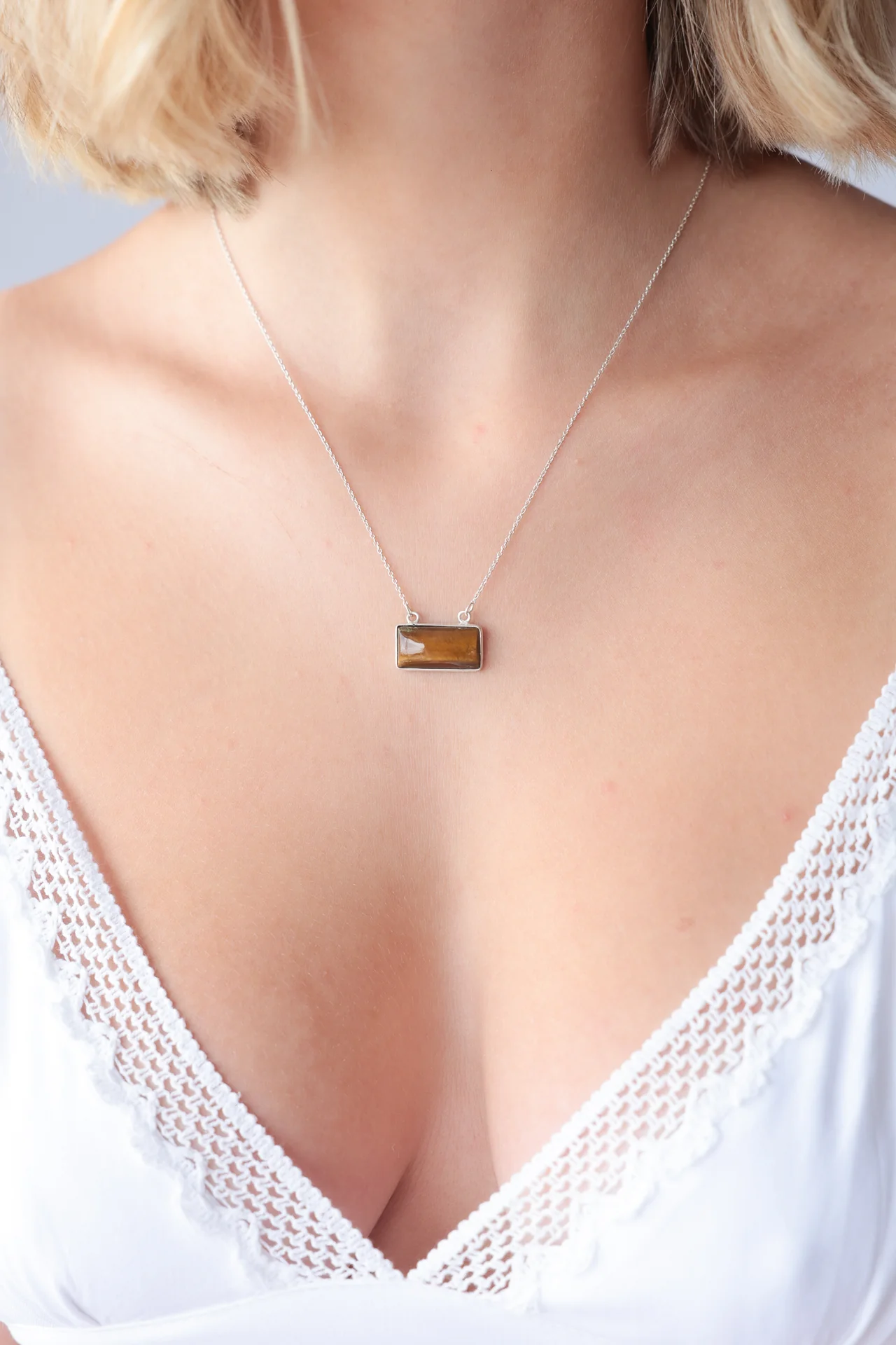 Niveena Tigers Eye Necklace - Image 2