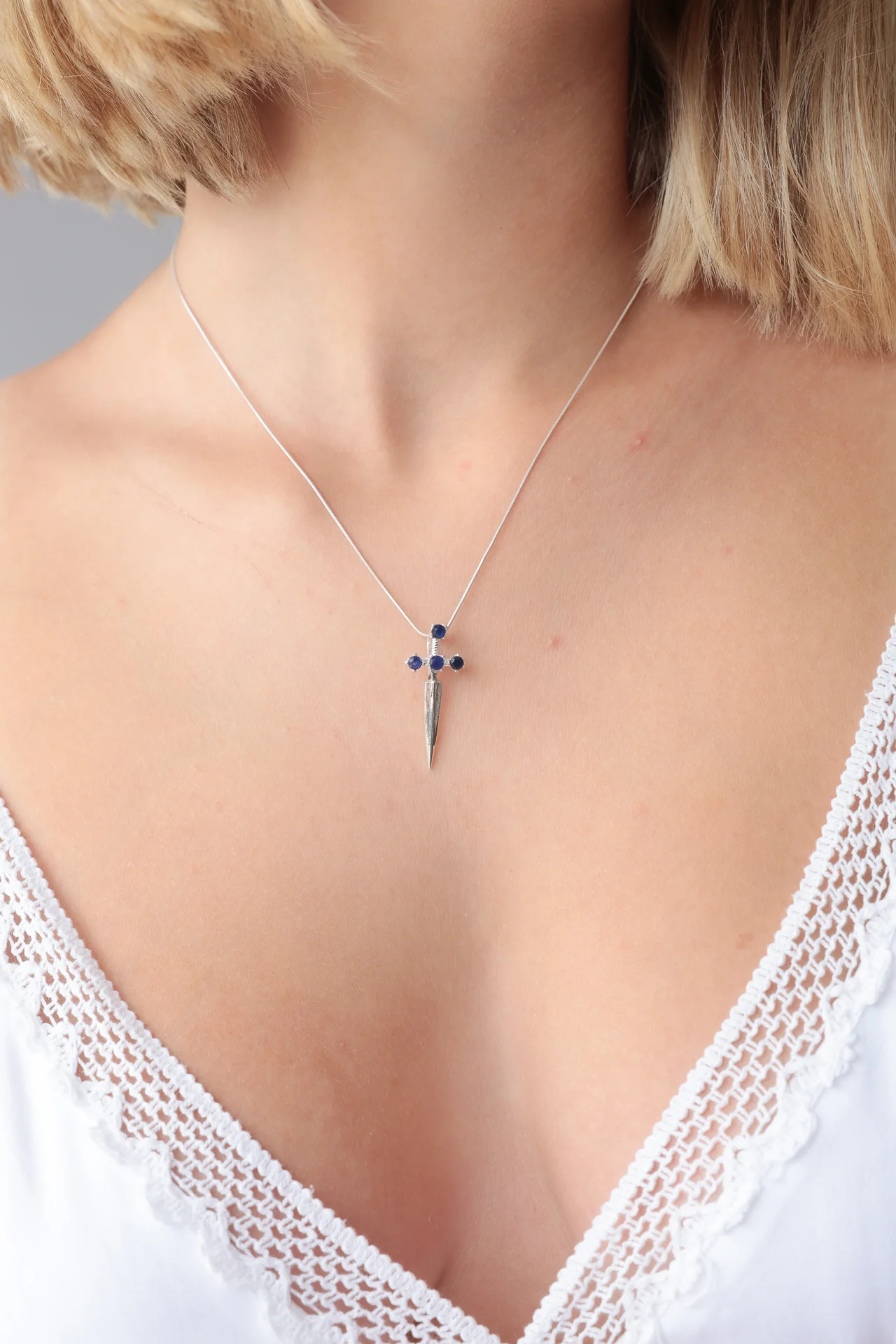 Sapphire Sword Pendant - Image 2