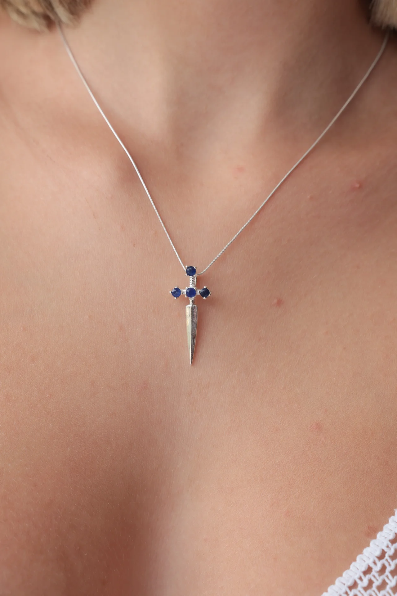 Sapphire Sword Pendant - Image 3