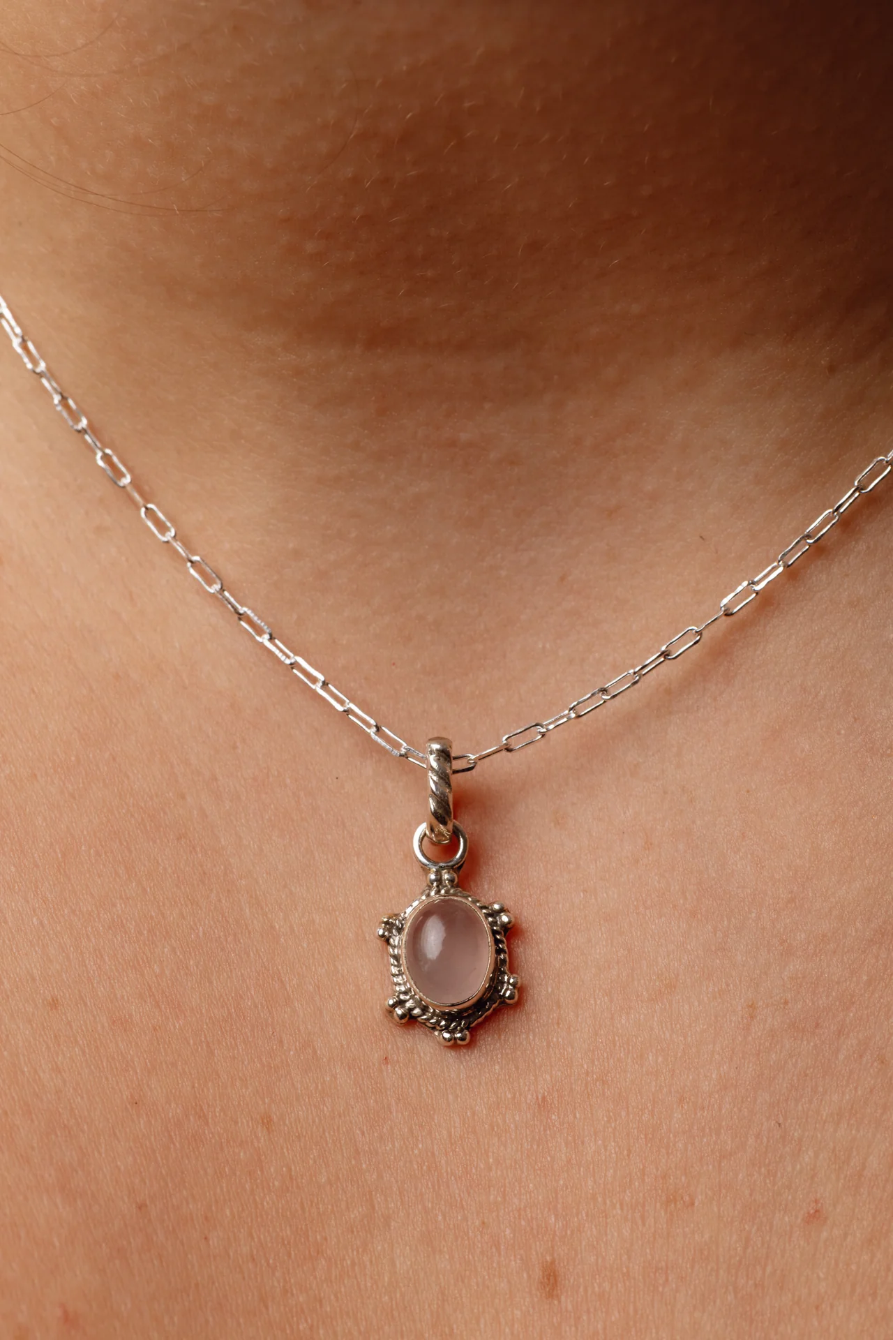 Miliana Rose Quartz Pendant - Image 2