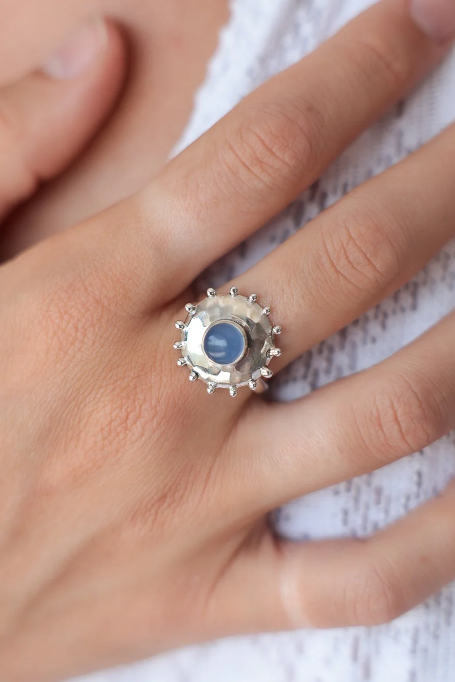 Blue Calcite Orion Ring - Image 2