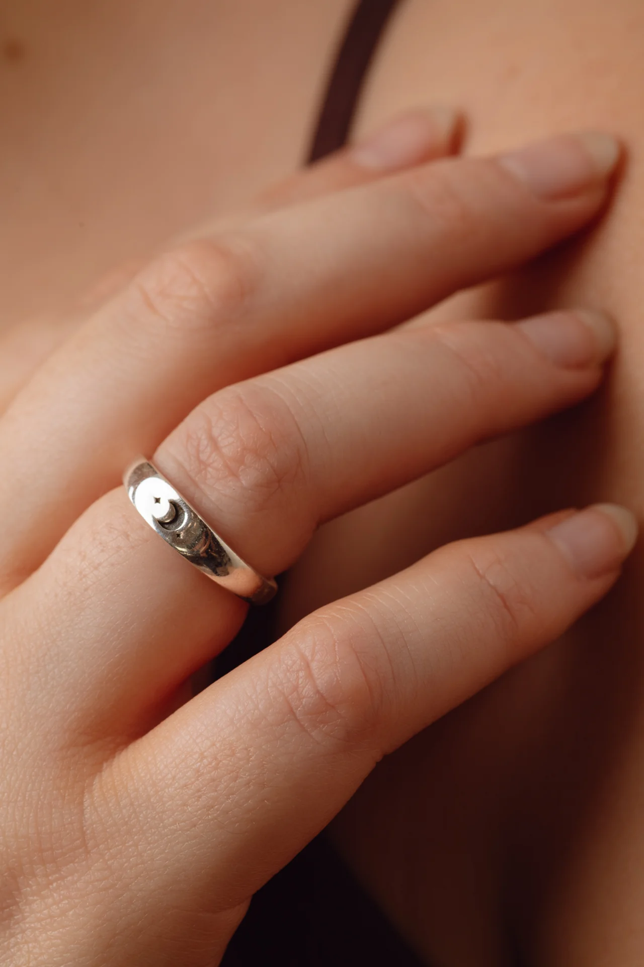 Tiny Crescent Moon Band - Image 2