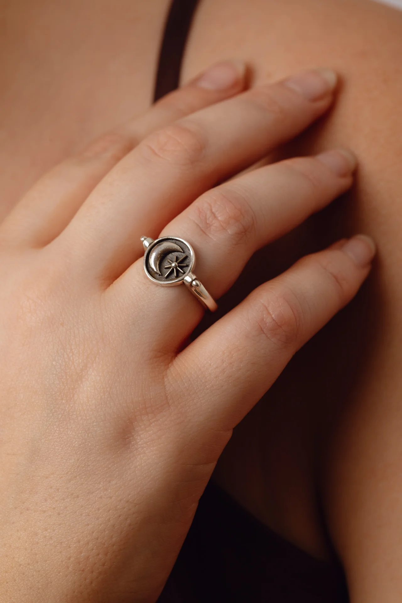 Sun and Moon Disc Ring - Image 2