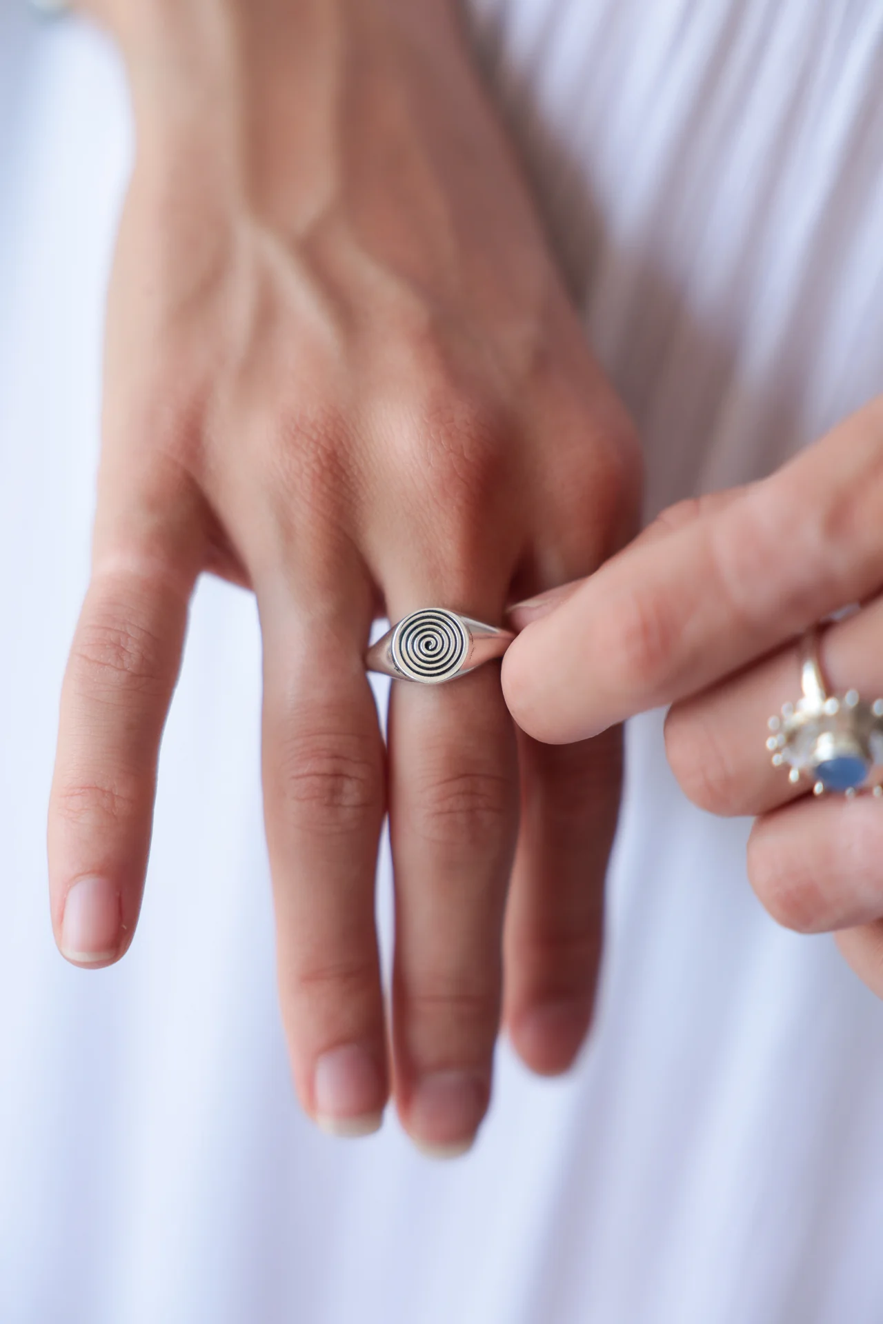 Solid Spiral Ring