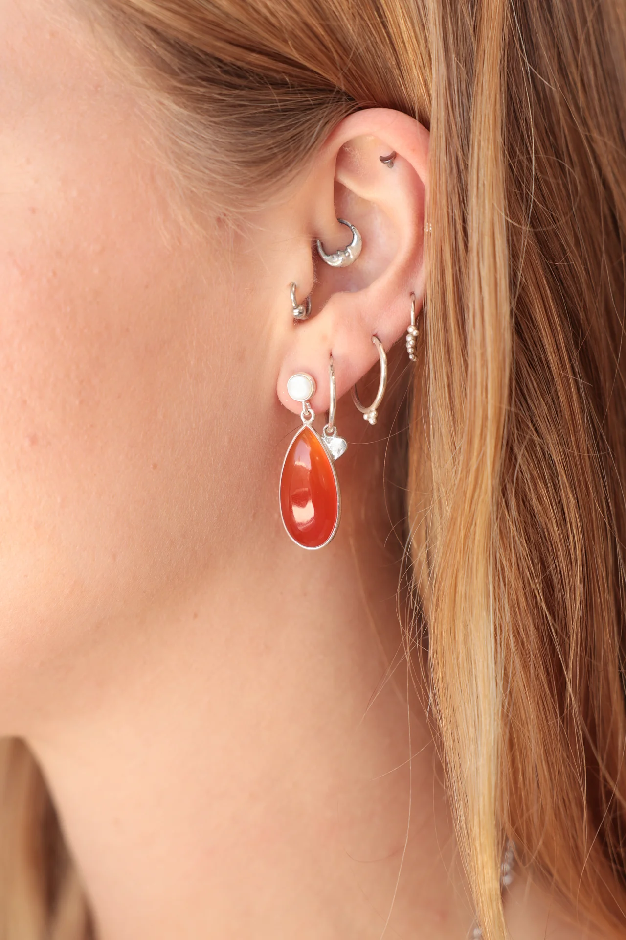 Clarice Carnelian Drops - Image 3