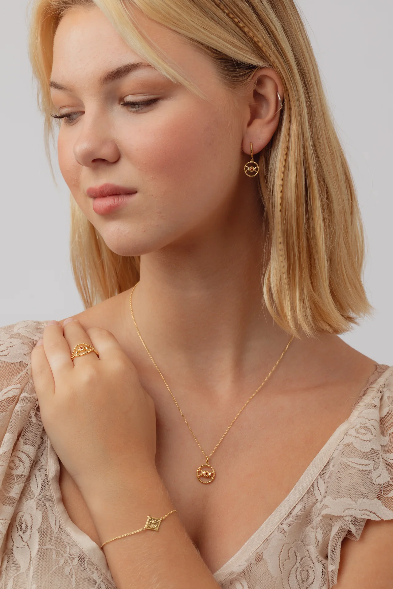 Phases Gold Necklace