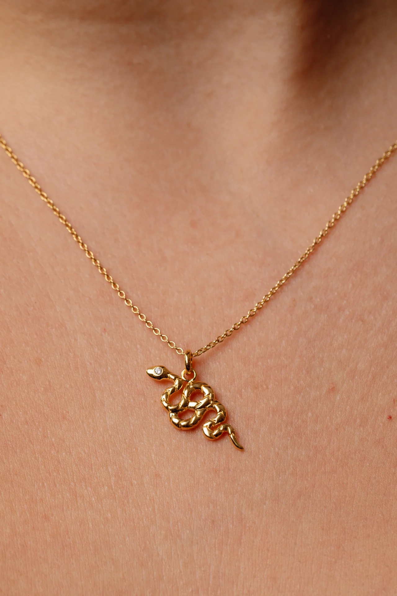 Slither Snake Gold Necklace