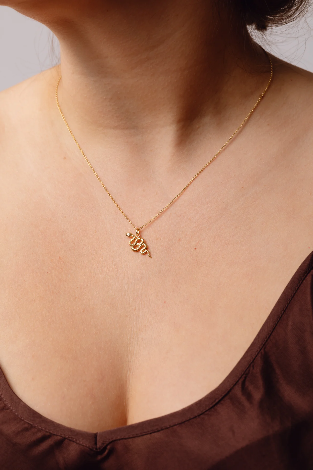 Slither Snake Gold Necklace - Image 2