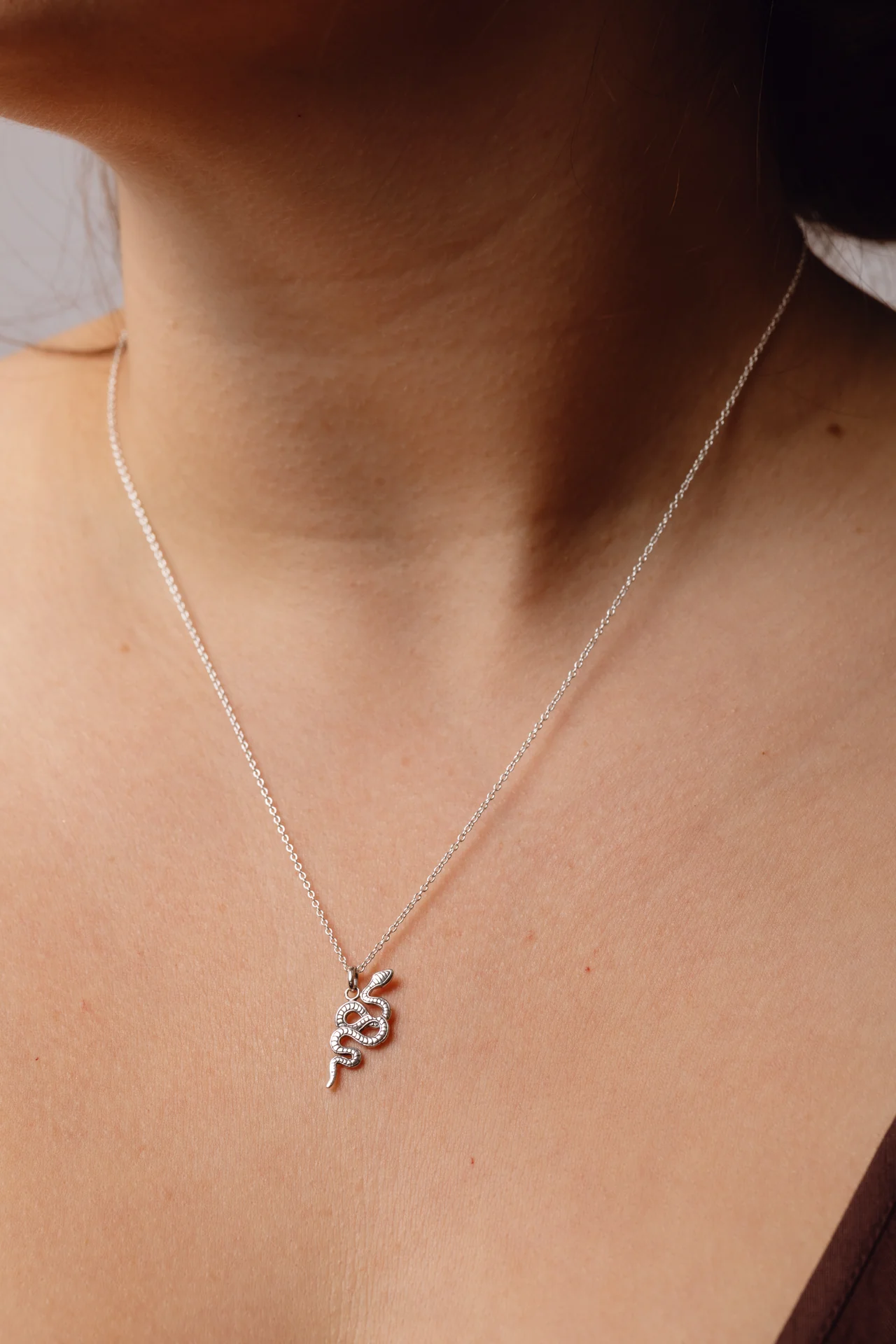 Slither Snake Silver Necklace - Image 2